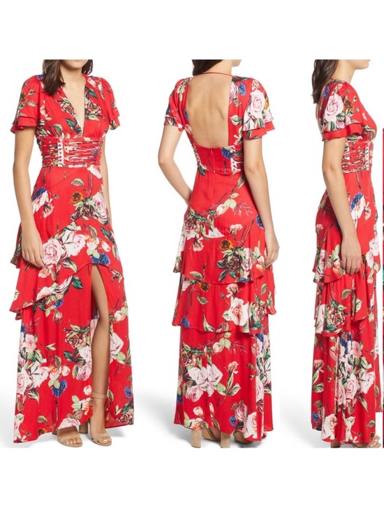 AFRM Dresses & Skirts - AFRM Micah Corset Maxi Floral Dress - Size Small